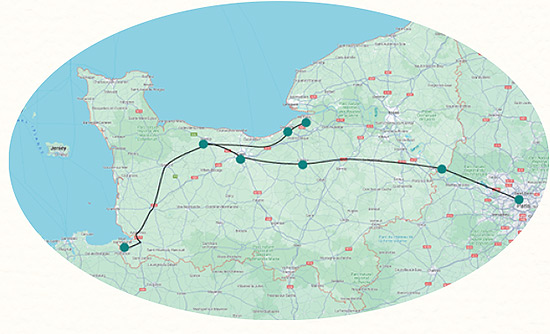 Traveling to Normandy